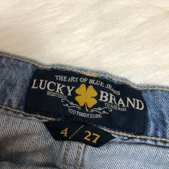 Lucky Brand Denim Skirt Front Button Up 4/27 - Picture 3 of 4